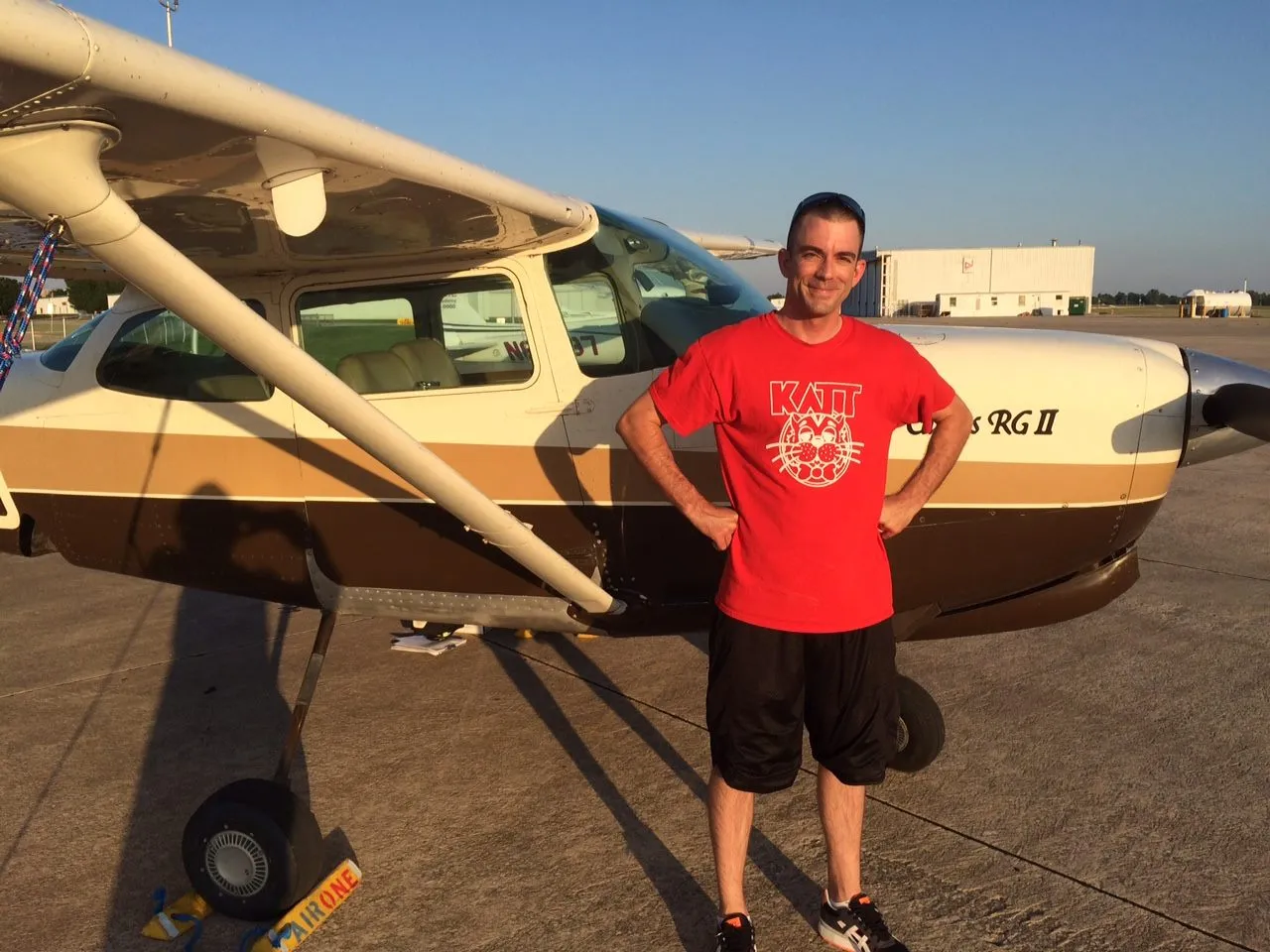 Commercial pilot passing FAA practical exam in Bethany Oklahoma