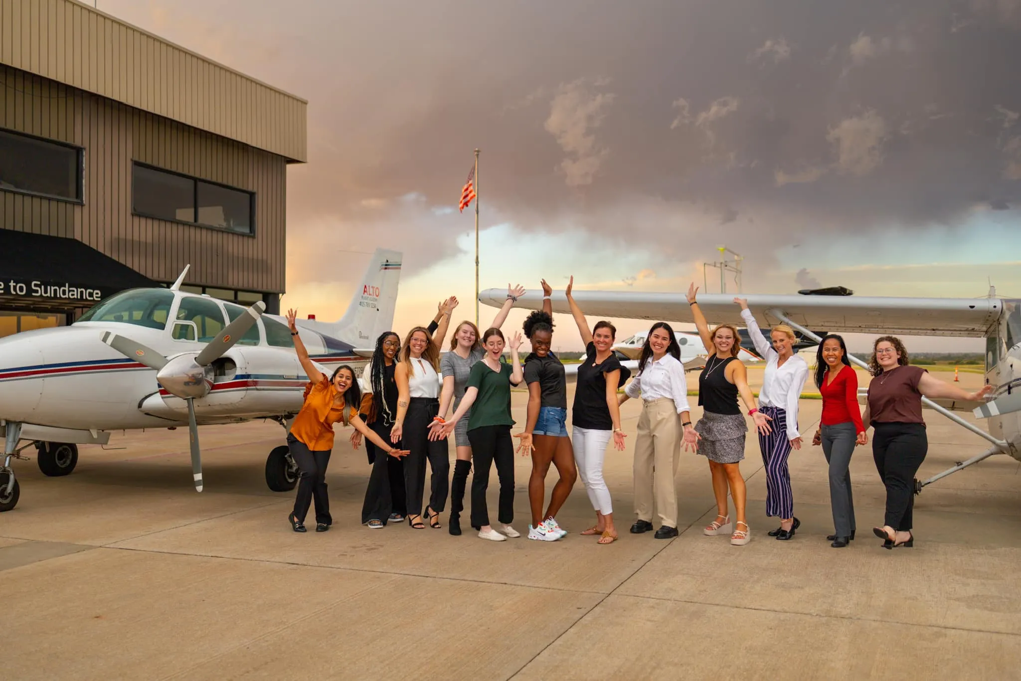 Student and CFI in Alto Flight Academy