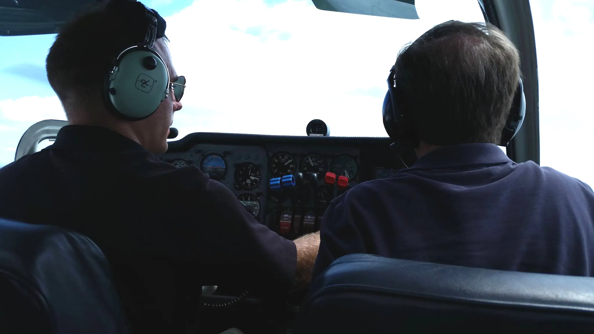 Flying in a multi engine aircraft