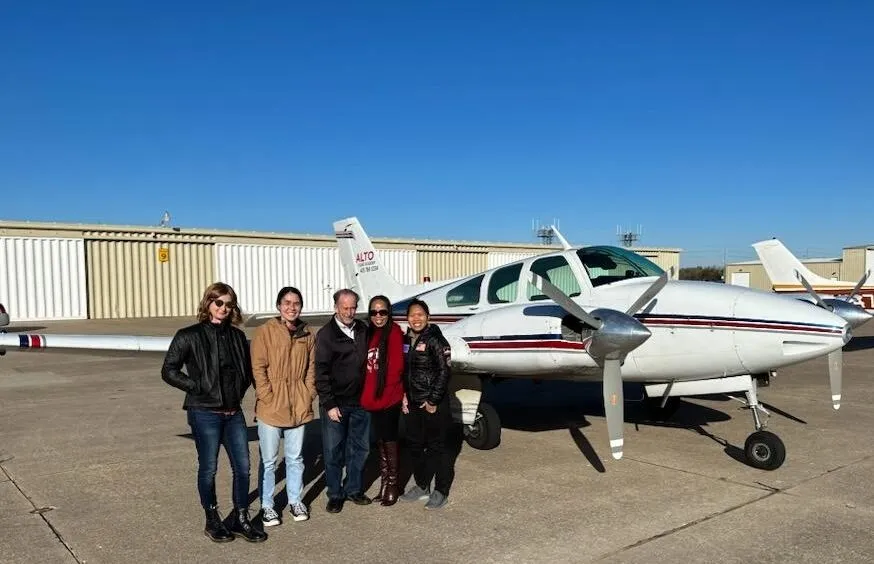 Students earning their multi-engine rating