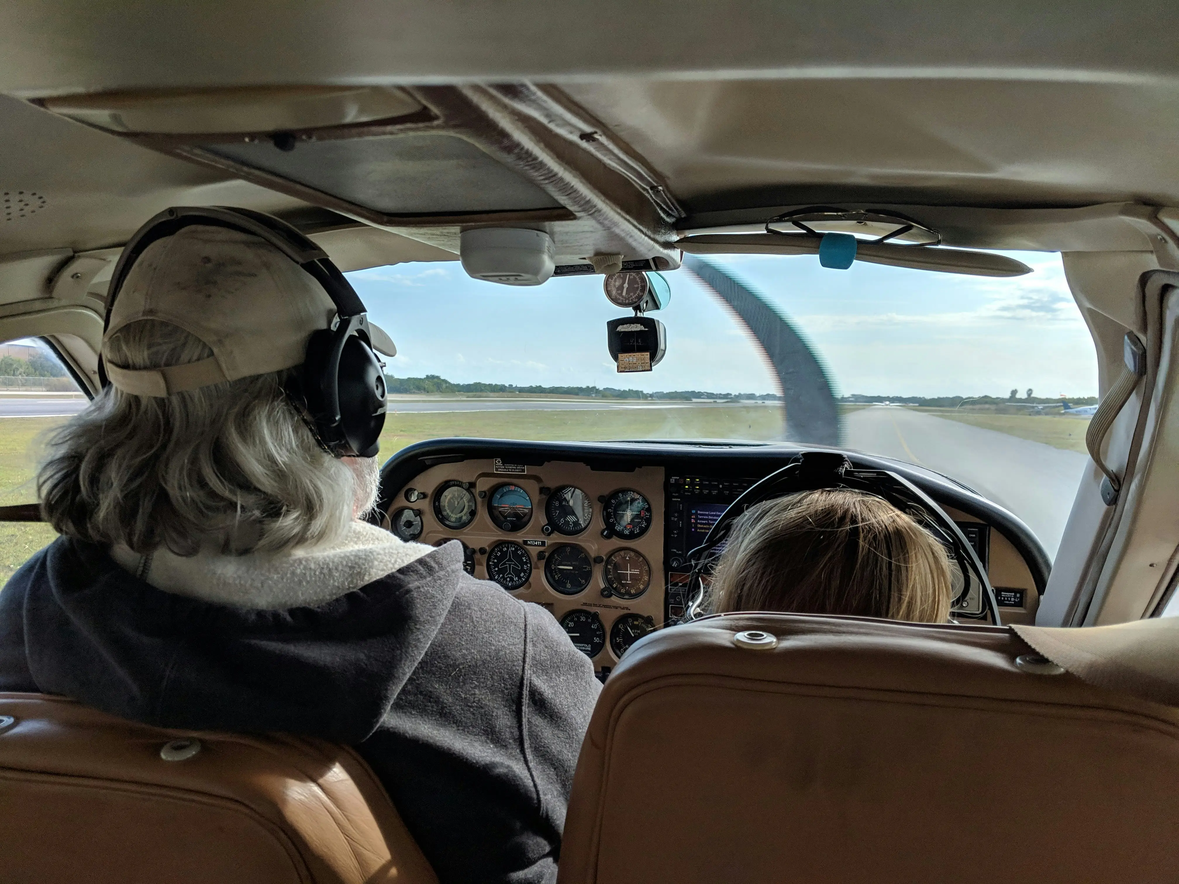 Student preparing for a first flight lesson at Alto Flight Academy